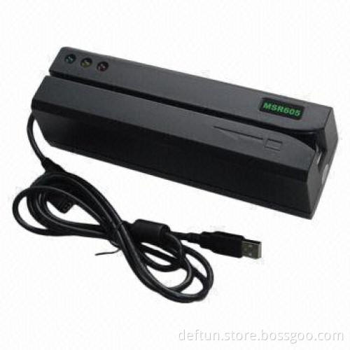 Credit Card USB Magnetic Stripe Reader with 9V DC, Measures 212 x 64 x 63mm